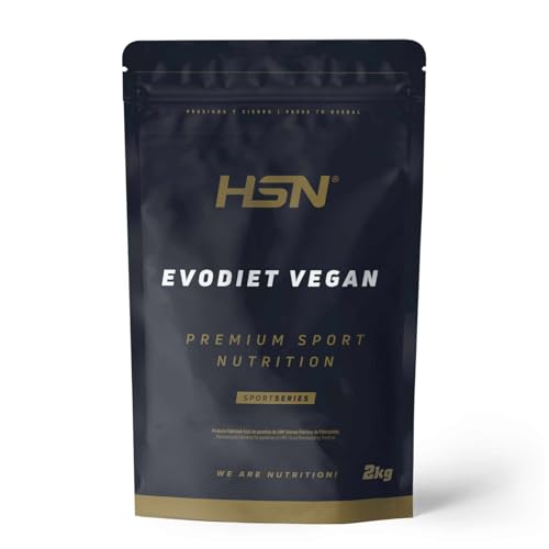 HSN Evodiet Vegan (Aislado de Proteína de Soja, Inulina y Glucomanano) | Sabor Neutro 2Kg | Ideal para tomar antes de las comidas | No Contiene Dosificador | No-GMO, Vegano, Sin Gluten