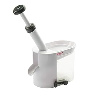 Westmark Kersenontpitter met trechter en opvangbakje, hoogte: 22 cm, kunststof/roestvrij staal, wit/antraciet, 40302260