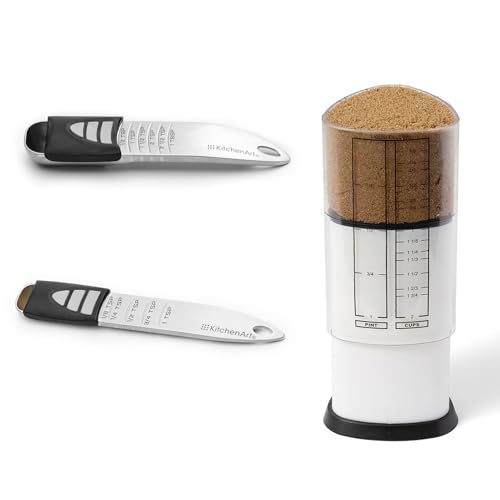 Comparison: Best Adjustable Measuring Cup 11 KitchenArt Pro Adjustable Measuring Set, Includes Adjustable Tablespoon, Teaspoon, and 2 Cup Measuring Cup