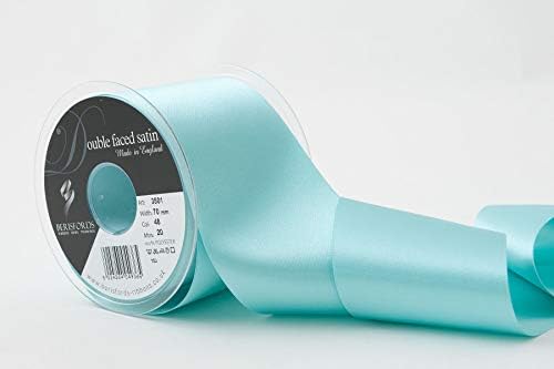 Berisfords Double FACE Poly Satin Ribbon, BlackBerry, 15 mm