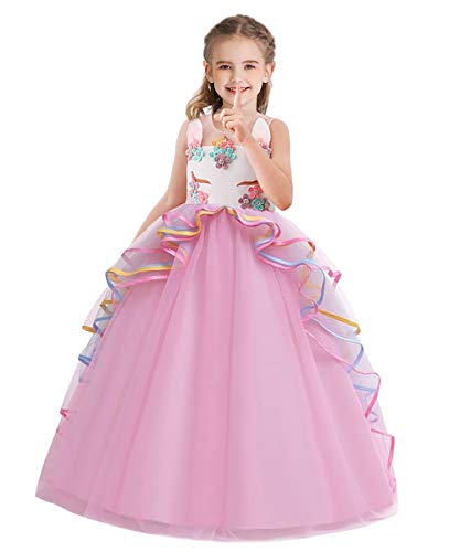 Disfraz de Unicornio para Niñas con Vestido Tul sin Mangas