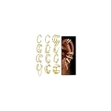 MOLZINY 12 Piezas Ear Cuff para Mujer Pendientes Sin Agujero Hipoalergénicos Pendientes Clip Ajustables Piercing Oreja Falso para Helix Cartílago Chapado