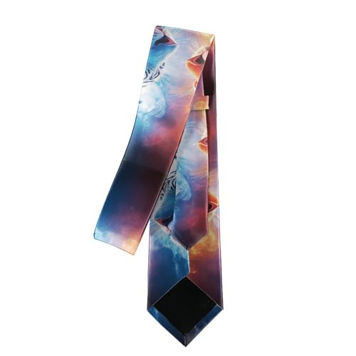 Supdreamc Men & Boys Skinny Paisley Necktie - 3D Printed Slim Tie for Groomsmen, Party4