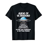 El diseño cuenta con un OVNI con un transductor de ultrasonido. Gran regalo para técnico de ultrasonido para cualquier uso médico, chorros de gel, escaneo de pacientes, sonógrafo médico de diagnóstico de Baby Findin con transductor y un monitor.