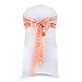 Produktbild Events n Fabrics Enf 50 Stück Satin Stuhl Band Schleife Hochzeit Bankett-Party Dekoration Sb0040 Farben SB27 - Peach