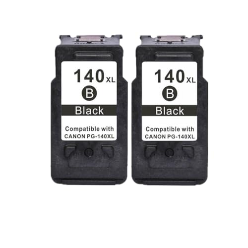 Cartouche d'encre PG 140 CL 141 noire pour imprimantes MG3510 MG3210 - Lot de 2