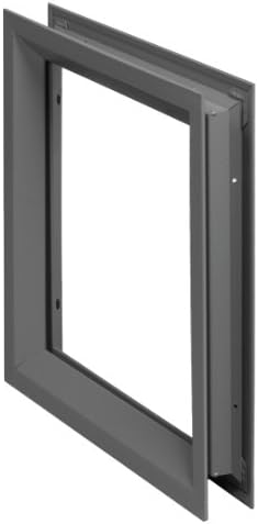 National Guard L-FRA100 12" x 12" NGP Low Profile Vision Lite Kit for Door Opening Cutout, 12" x 12"