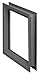 National Guard L-FRA100 12" x 12" NGP Low Profile Vision Lite Kit for Door Opening Cutout, 12" x 12"