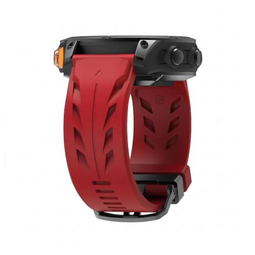 Correa deportiva de silicona para Garmin Fenix 8 47mm, comodidad y estilo rojo para el gimnasio