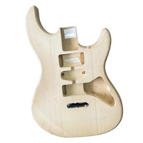 木製エレキギター本体 バスウッドエレキギター6弦DIY STパーツ交換
