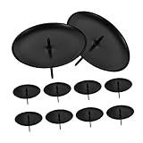 Base de bougie - cet ensemble comprend 10 pièces, offrant de nombreuses options pour décorer plusieurs zones et paramètres, un thème de cohérent dans tout votre espace, bougeoir doré