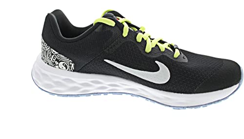Nike Revolution 6 Kids Running Shoes, Black/Summit, 6.5 M US3