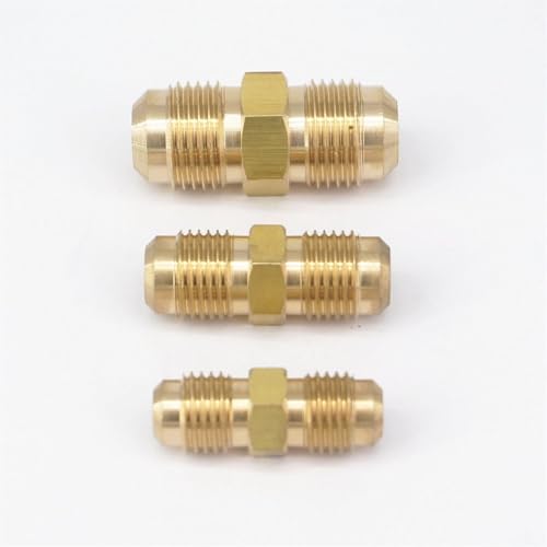 Qinlu-Brass Connector Hose Fitting Fit Tube OD 1/4