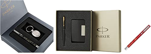 Image of Parker Vector Gift Set & Frontier Chrome Trim Fountain Pen & Vector Special Edition CT Roller Ball Pen, Ganesha Body
