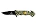 Rogue River Tactical Knives US Marine Corps Don't Tread On Me Spring Assisted Rescue Pocket Knife Digital Camo Drop Point Blade Gadsden Flag Patriot Military