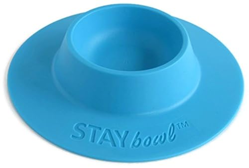 STAYbowl Tip-Proof Ergonomic Pet Bowl for Guinea Pig and Other Small Pets; 1/4-Cup Size; Sky Blue