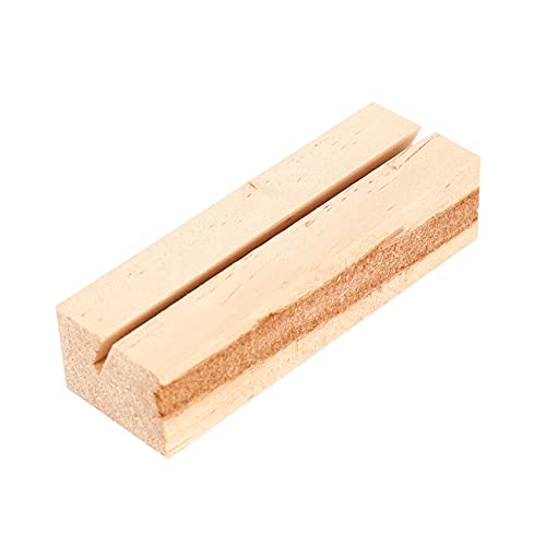 Pinces de Support de Mémo en bois et porte-nom de table pour message - 6