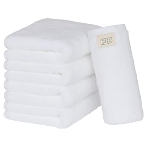 【Amazon.co.jp限定】タオル研究所 [ タフネス PRO ] #005 フェイスタオル ソルトホワイト 5枚セット プロ仕様 厚手 ボリューム 長持ち 高速吸水 耐久性 綿100% 550GSM JapanTechnology