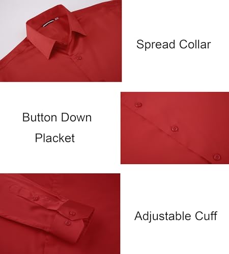 Alex Vando Mens Luxury Satin Dress Shirt Long Sleeve Silk Shiny Sateen Party Shirt