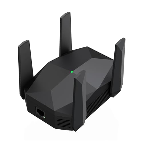 2024 Newest AX3000 WiFi 6 Range Extender, WiFi Extender Signal Booster with Gigabit Ethernet Port, Dual Band (2.4G&5.8G) WiFi Repeater Cover up to 13888sp.ft, Faster Speed and Wider Cover, Quick Setup