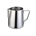 CINY café Pot à Lait 600ml, Pot à Lait Acier Inoxydable Pichet à Lait Gravure Gradué à L'intérieur pour Faire Mousse Le Lait,des Capuccinos, Mesurer De Bouilloire