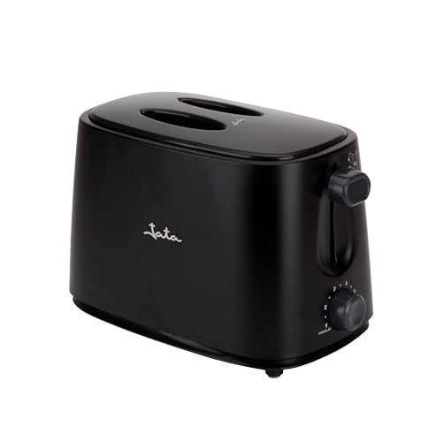 Miniatura 2 de Jata Tt631 Tostadora Con Tapa, Dos Ranuras Extra Anchas, Con Selector Electrónico De Tostado, 6 Posiciones, Cuerpo Toque Frío, Bandeja Recogemigas, Centrado Automático Del Pan, 750 W, Negro