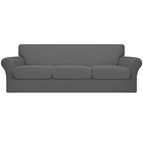 Image of Easy-Going 4 Pieces Oversized Stretch Couch Cover for Dogs Washable