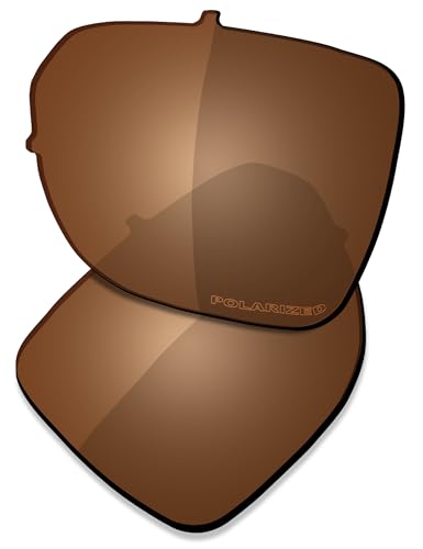 Saucer Premium Replacement Lenses for Oakley Castel OO9147 Sunglasses High Defense - Amber Brown Polarized