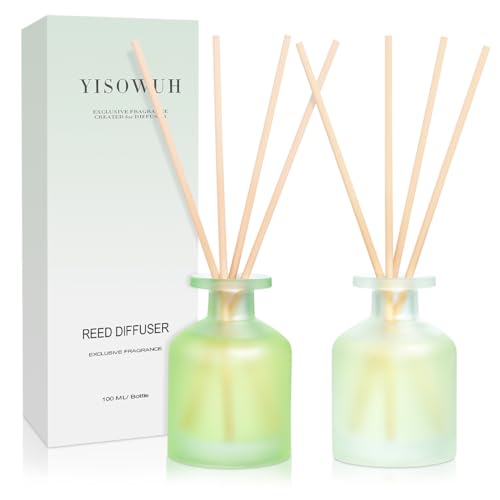 YISOWUH Reed Diffuser - Clean Linen & Jasmine Lily 3.38oz