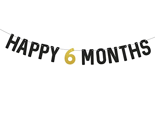 Image of SVM CRAFT Six Months Birthday Banner - Happy Half Birthday Decoration