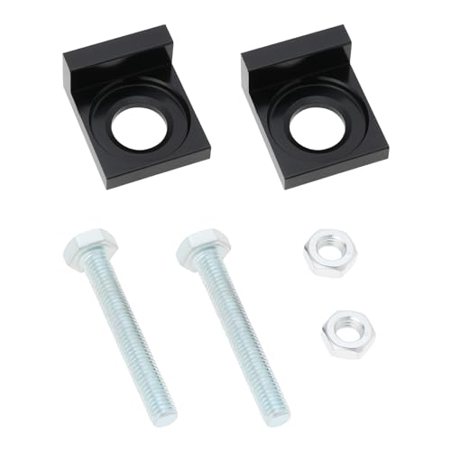 ECSiNG 2 Pièces 15mm Trou Dia Tendeur de Chaîne de Moto Tendeur CNC pour Moto de Saleté Moto 50cc 70cc 90cc 110cc 125cc Noir