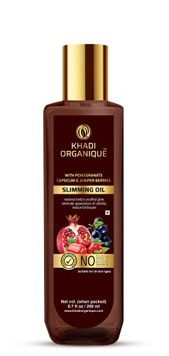 Image of Khadi Organique Slimming & Anti-Cellulite Body Oil | Toning, Firming & Weight Loss Support | Hydrating Massage Oil for Men & Women - 200ml