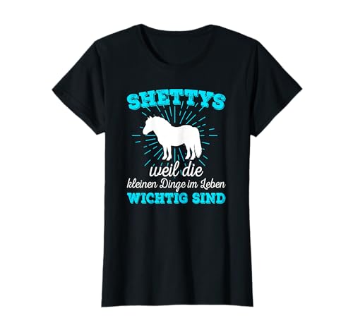 Shetty Shetland Pony Reiter Damen Mädchen T-Shirt