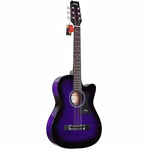Rekaf 38 Pouces Folk Retro Guitare élégante à la Main en Bois Massif Guitare à facettes Acoustique Kit débutant Instrument d’entrée pour débutant Jita K101-38 Pouces Purple Wood Native Guitar Cadeaux - Les Beatles, Paul McCartney, John Lennon, RIngo Starr, George Harrison Rekaf 38 Pouces Folk Retro Guitare élégante à la Main en Bois Massif Guitare à facettes Acoustique Kit débutant Instrument d'entrée pour débutant Jita K101-38 Pouces Purple Wood Native Guitar Cadeaux – Image 3