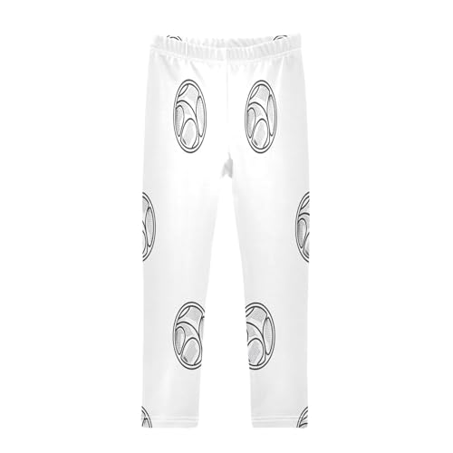 Toddler Girls Leggings Printed Yoga Pants Leggings Tennis Ball for Kids