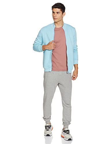 Image of Amazon Brand - Symbol Men Cotton Blend High Neck Zipper Sweatshirt (Available in Plus Sizes)