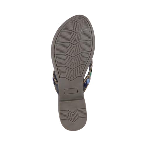 Image of Metro Women Synthetic Embellished Ethnic Casual Slip-on Sandal