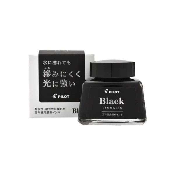 Image of Pilot Fountain Pen Ink Bottle - Tsuwairo-Black 30ml