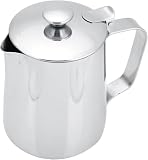 Jarra de leche barista, jarra espuma de acero inoxidable(350, Mililitros)