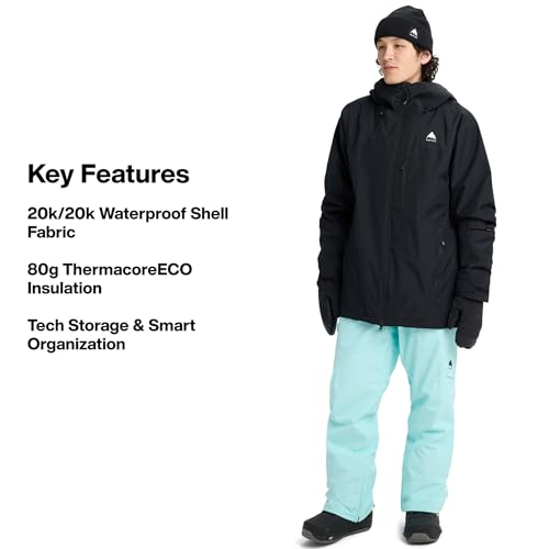 Image of Burton Men's Reserve 2-Layer Insulated Jacket - Waterproof Winter Snowboard Jacket with Helmet Compatible Hood