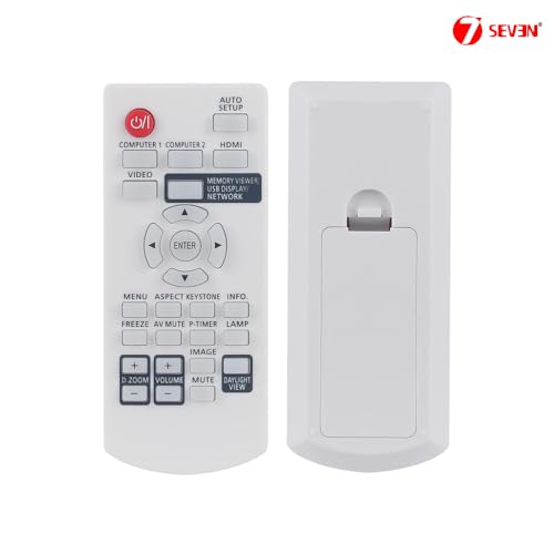 Image of 7SEVEN Compatible with Panasonic Projector Remote Original Part Number N2QAYA000110 H2930094500 with Specified Model Number in Bullet Points, Ensure Match Exactly for Optimal Compatibility