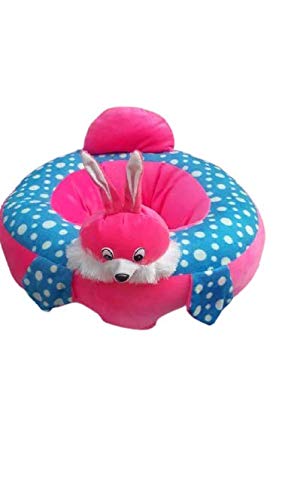Maysha Cute Rabbit Shape Soft Cotton Baby Supporter/Face Supporter Sitting Cushion Chair for Baby(Pink)