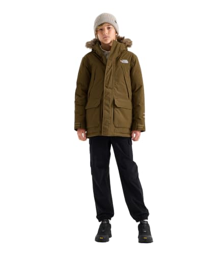 Image of The North Face Boys' McMurdo Parka | Long Waterproof Winter Jacket, 600 Fill Waterfowl Down Insulation, Hand & Chest Pockets, Adjustable Hood, Caraway Seed, X-Small