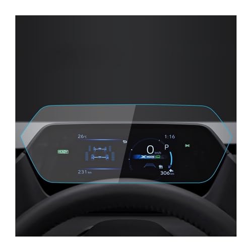 Verre trempé Toyota BZ4X 2022 anti-rayures et oléophobe pour protection écran GPS de voiture