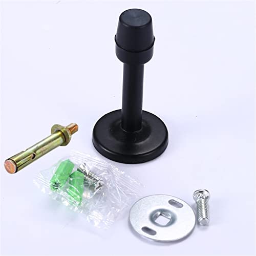 Tope de puerta de acero inoxidable Type 3 black con acabado sólido y protector de goma táctil 2
