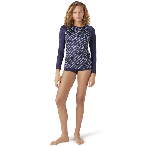 Image of Nautica Women's Long Sleeve Rashguard - Quick-Dry, UPF Protection, Swim Shirt, Pool, Beach, Hiking, Yoga, Volleyball