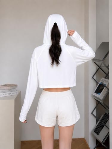 Image of Celary Women Sun Protection Hoodie Jacket with Face Cover |Korean UV Jacket|Extra Lightweight Full Sleeve UV Protection Hooded Shrug for Daily Wear |Pollution-UPF 50+ Protection