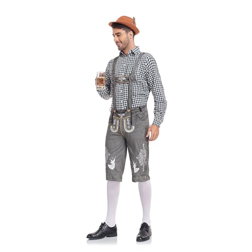 Lederhosen Homme Cuir Suède de Vachette Authentique Oktoberfest