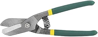 Germany Type Straight Cut Tin Snips, Metal Shears Scissors Cutters Perfect for Cutting Aluminum,Sheet Metal, Leather, Card Board and Plastic(8Inch)