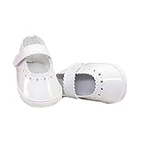 Babyschuhe Ballerinas weiß matt Herz Muster Modell 2798 - 30